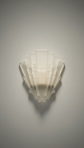 Frosted glass art deco sconce