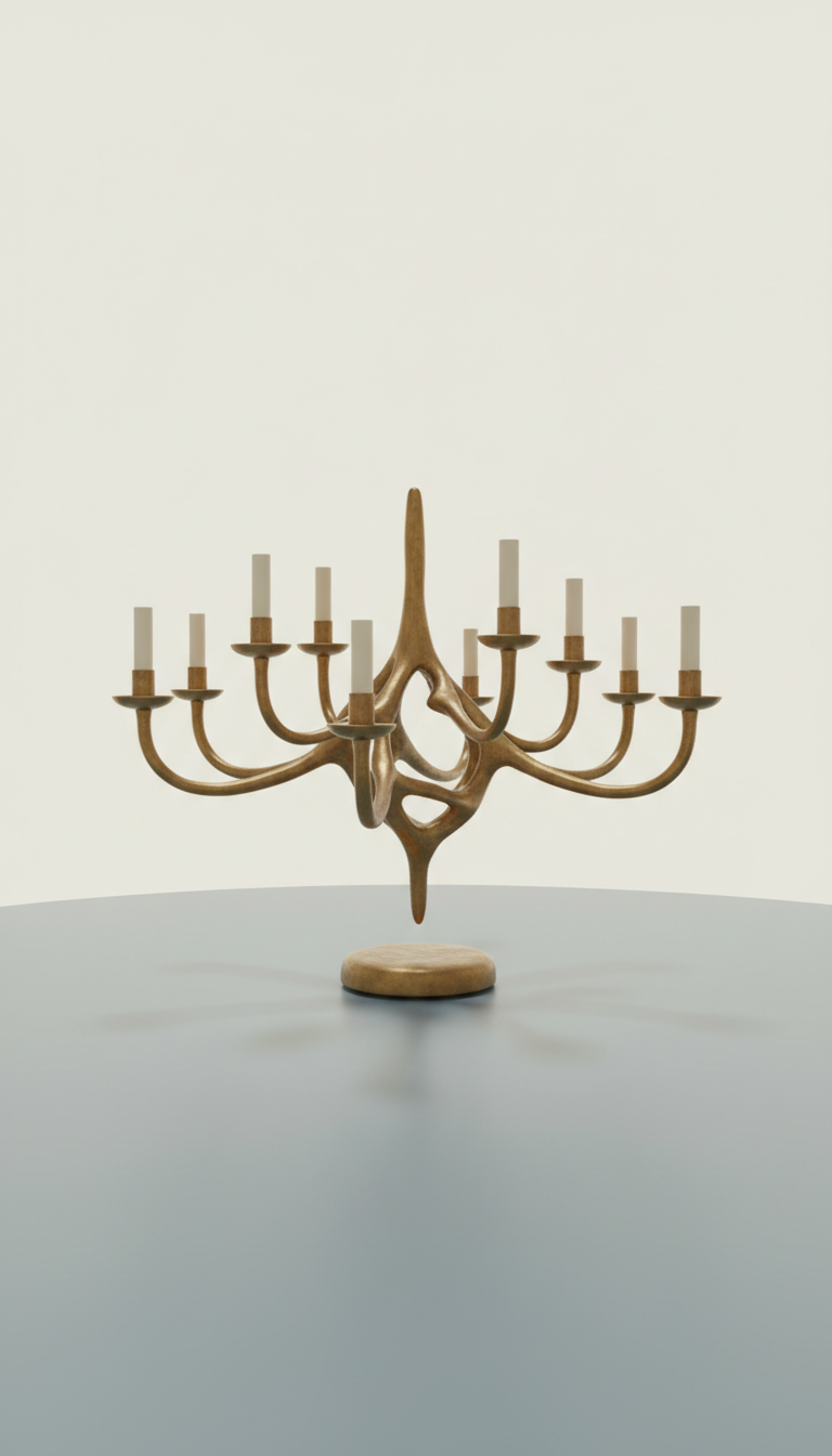Nordic brass chandelier